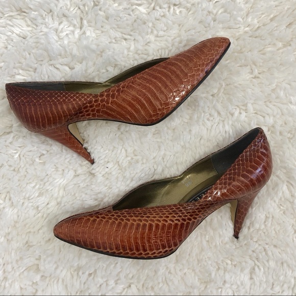 J.Renee Shoes - J.Renee Snakeskin Pointed Toe High Heels
